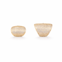 Orecchini in argento 925 - Orecchini Ear Cuff Crystal Armor Gold
