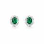 Orecchini in argento 925 - Orecchini Luce Eterna Emerald - VERDE