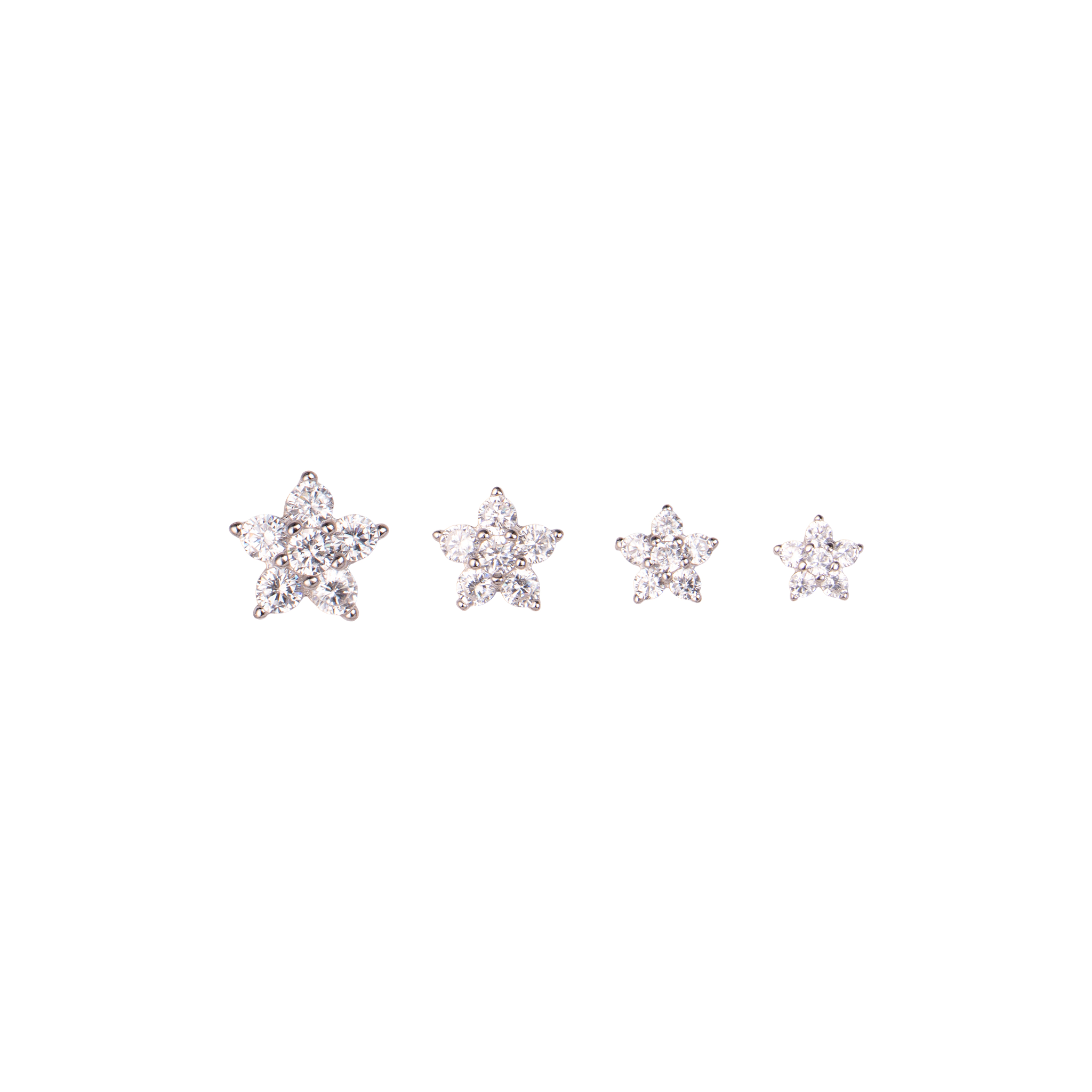 Orecchini in argento 925 - Orecchini Stars Silver