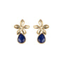 Orecchini pendenti dorato - Orecchini Blue Drop