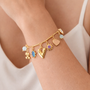 Bracciale con charm dorato - Bracciale Amulet Charm