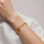 Bracciale dorato - Bracciale Four-Leaf Clover Gold