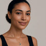 Collana pendenti dorato con zirconi - Collana Royal Black