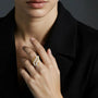 Anello in argento 925 con zirconi - Anello Gold Diva Glow