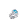Anello in argento 925 con zirconi - Anello Abisso di Luce