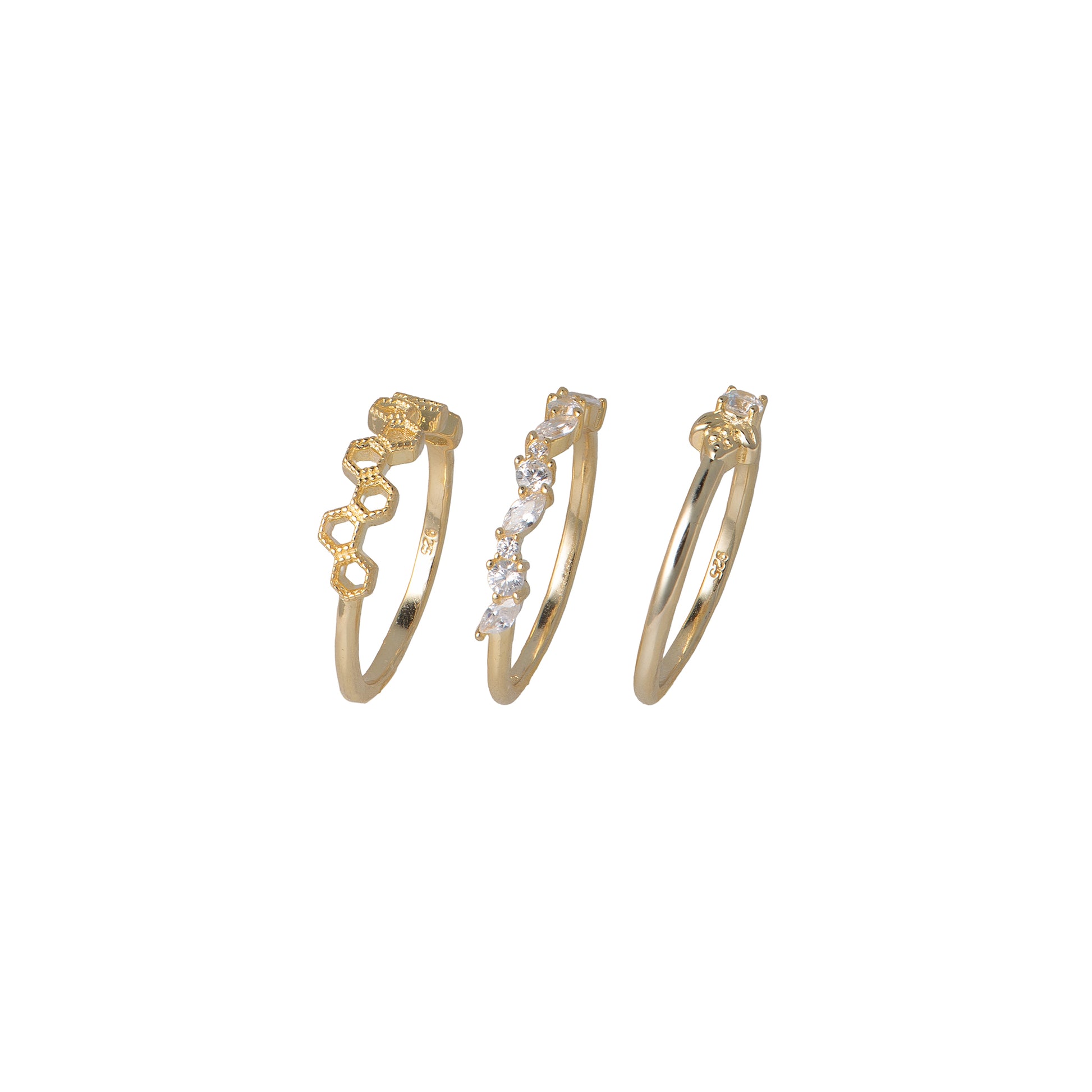 Anello dorato - Anello Gold Bee