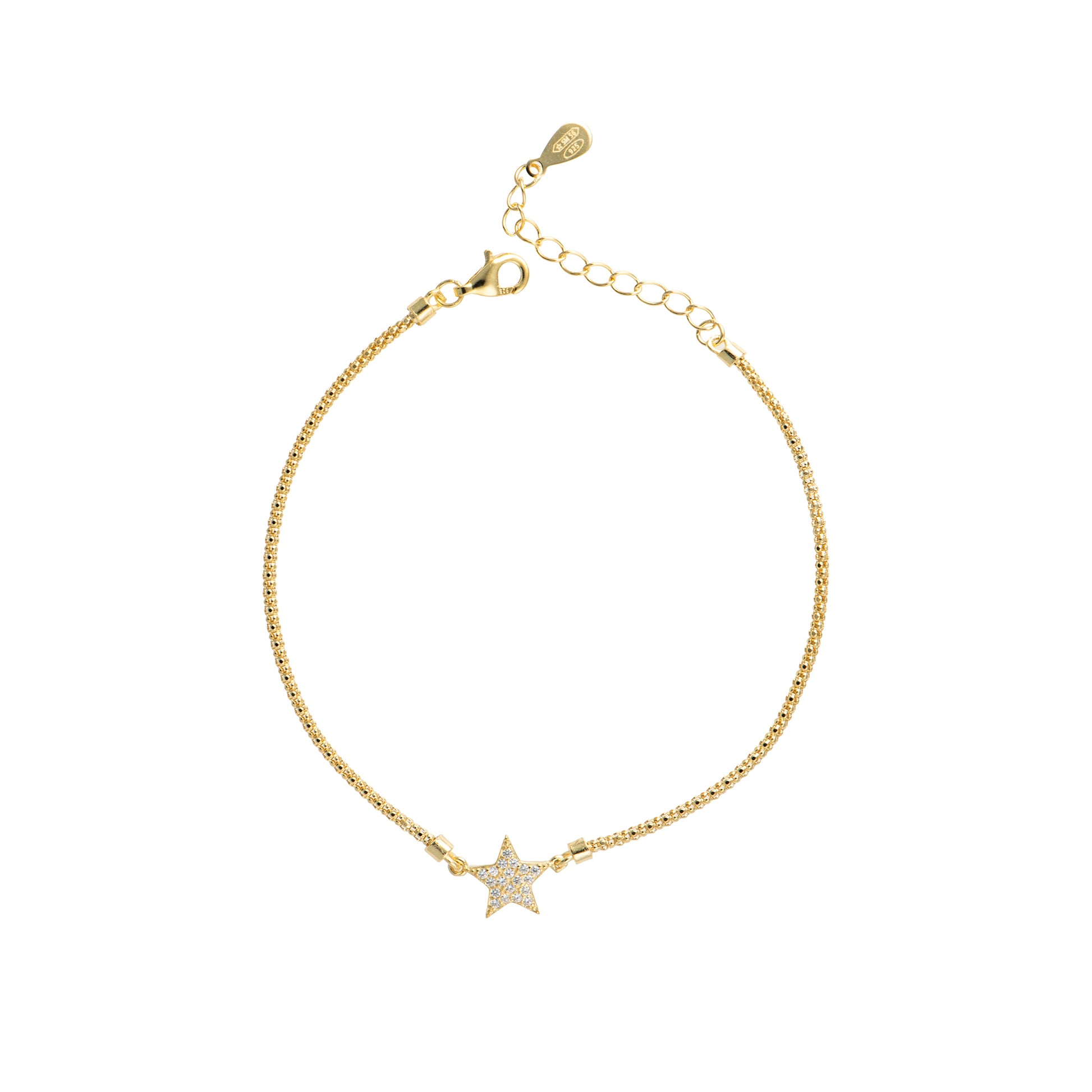 Gioiello pendenti con cuore in argento 925 con zirconi - Barcciale Argento 925 Star