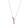 Collana pendenti con cuore in argento 925 con zirconi - Collana Cascade of Hearts – Argento 925 con Cuori a Scalare