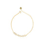 Bracciale con cuore in argento 925 con zirconi - Bracciale Argento 925 Triple Infinity