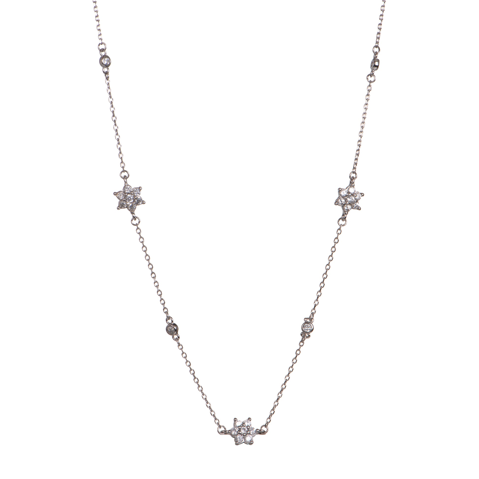 Collana in argento 925 con zirconi - Collana Silver Little Stars