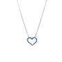 Collana pendenti con cuore in argento 925 con zirconi - Collana Silver Layered Hearts