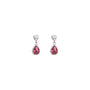 Orecchini pendenti con cuore in argento 925 con zirconi - Orecchini Essenza 925