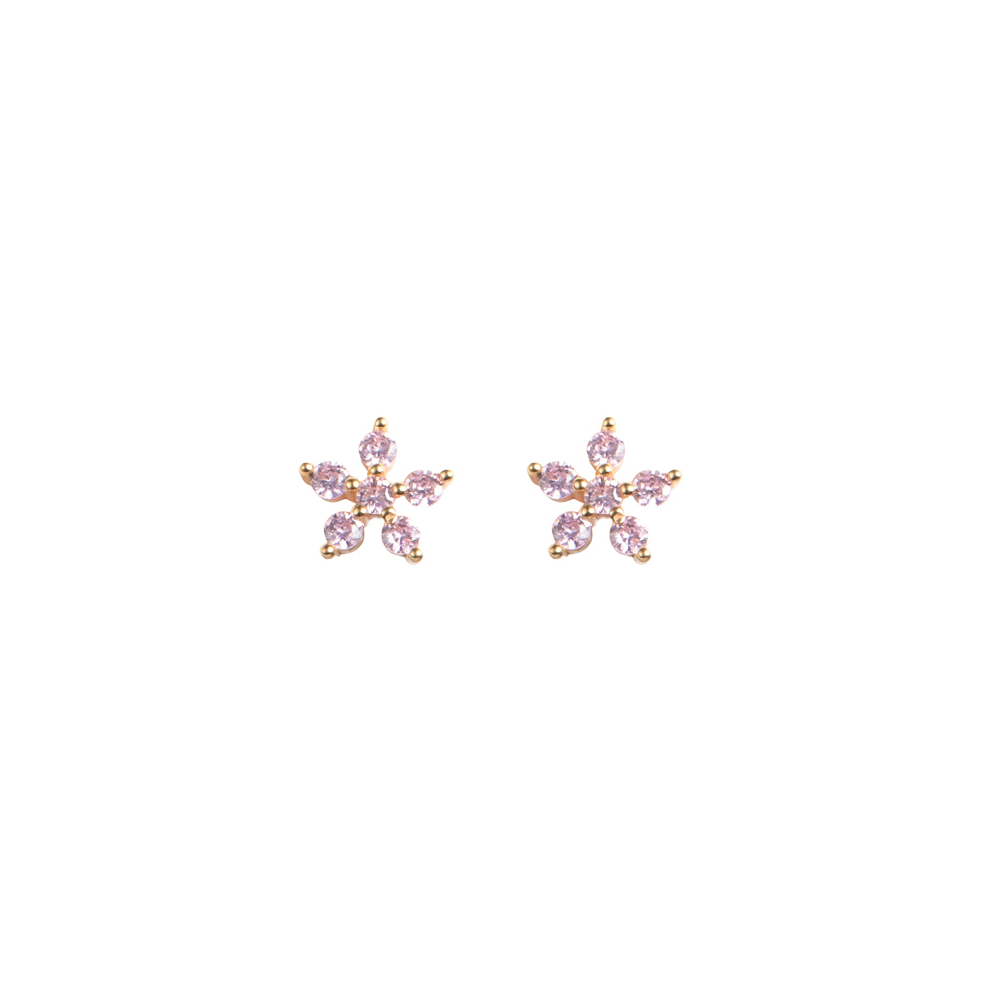 Orecchini pendenti in argento 925 con zirconi - Orecchini Floral Gem Argento 925