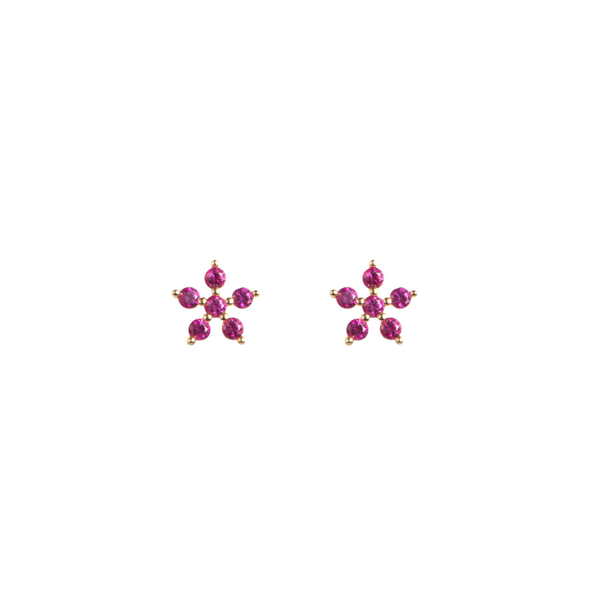 Orecchini pendenti in argento 925 con zirconi - Orecchini Floral Gem Argento 925