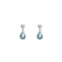 Orecchini pendenti con cuore in argento 925 con zirconi - Orecchini Essenza 925
