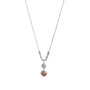 Collana pendenti in argento 925 con zirconi - Collana Crystal Serenity – Punto Luce Doppio in Argento 925
