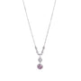 Collana pendenti in argento 925 con zirconi - Collana Crystal Serenity – Punto Luce Doppio in Argento 925