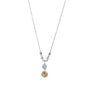 Collana pendenti in argento 925 con zirconi - Collana Crystal Serenity – Punto Luce Doppio in Argento 925