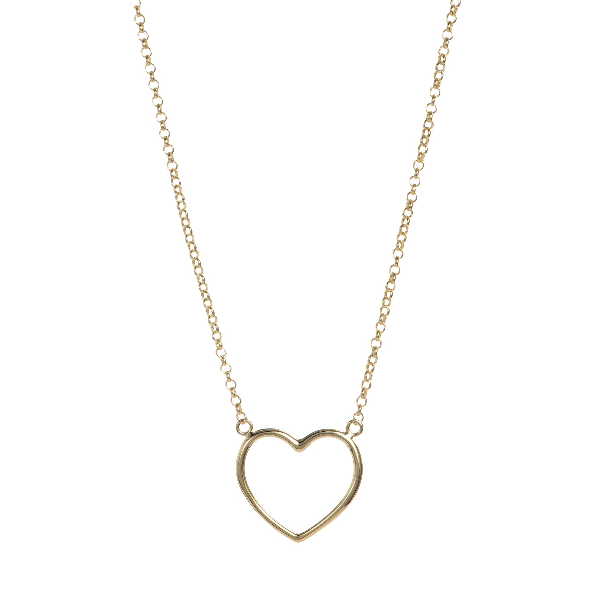 Collana con cuore in argento 925 - Collana Essence Heart – Cuore a Profilo in Argento 925