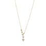 Collana pendenti con cuore in argento 925 con zirconi - Collana Cascade of Hearts – Argento 925 con Cuori a Scalare