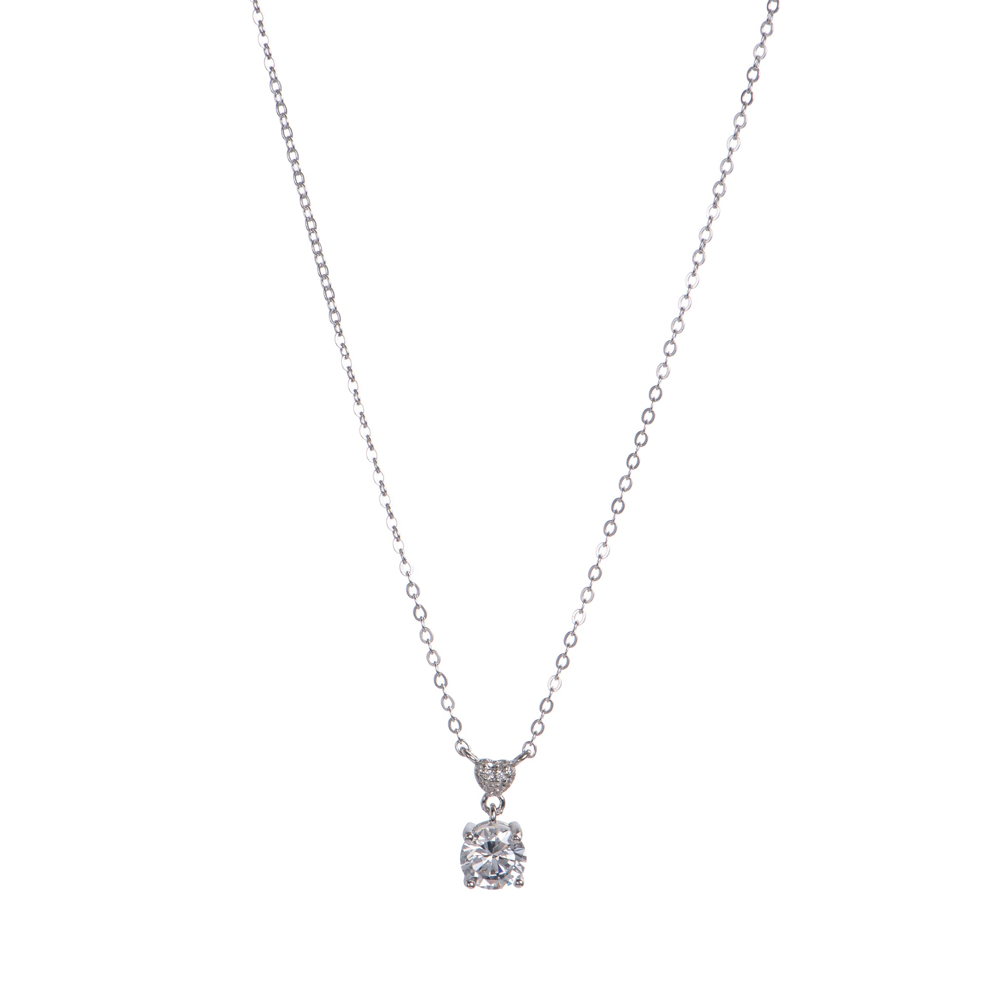 Collana con cuore in argento 925 con zirconi - Collana Petit Secret – Punto Luce in Argento 925