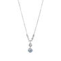 Collana pendenti in argento 925 con zirconi - Collana Crystal Serenity – Punto Luce Doppio in Argento 925