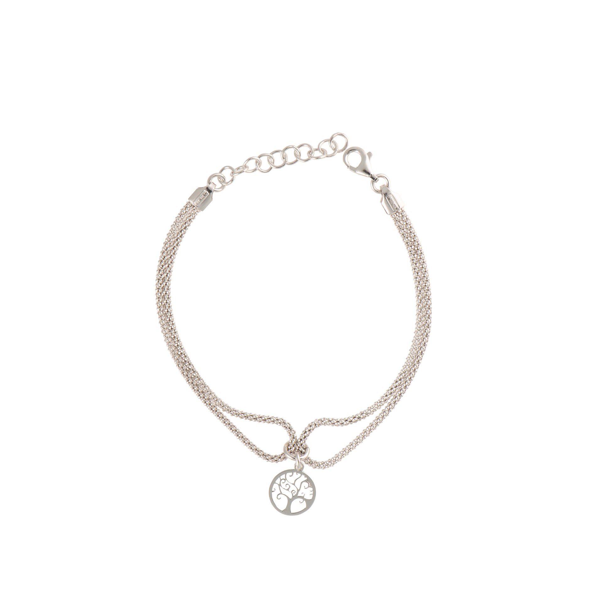 Bracciale pendenti con charm in argento 925 - Bracciale Argento 925 Albero Della Vita