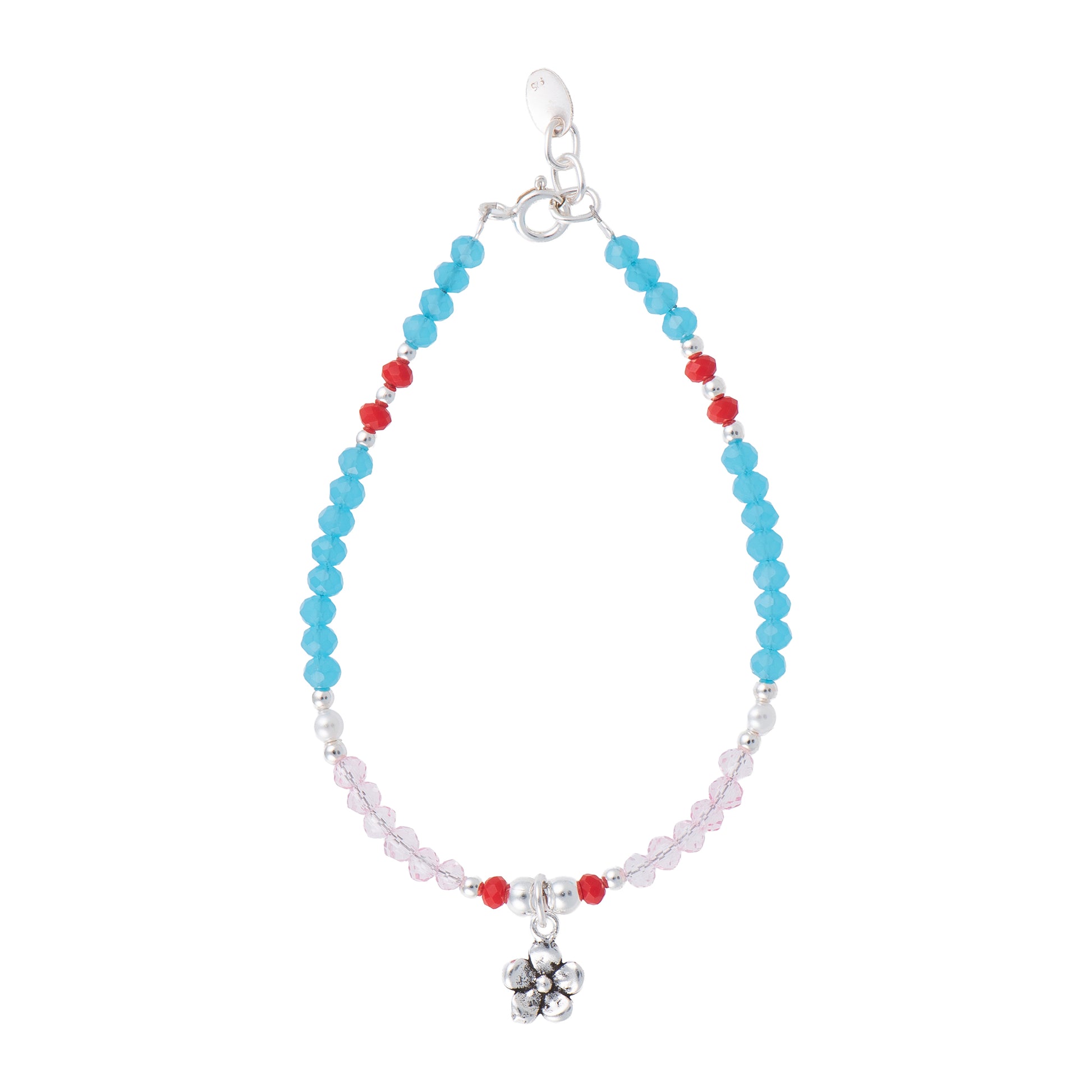 Bracciale con charm in argento 925 - Bracciale Spring Bloom