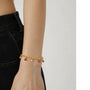 Bracciale pendenti dorato - Bracciale Dangle