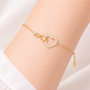 Bracciale con cuore in acciaio inossidabile - Bracciale Infinity Heart