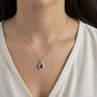 Collana pendenti in argento 925 - Collana Luce Eterna Ruby Red