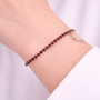 Bracciale in acciaio inossidabile - Bracciale Ayana Rubino