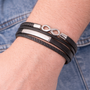 Bracciale in acciaio inossidabile - Bracciale Uomo Endless