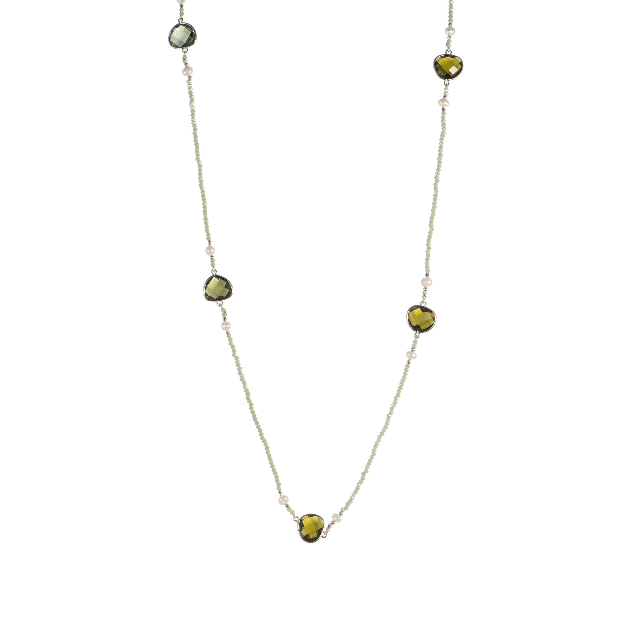 Collana - Collana Extralong Chic & Light - verde bosco