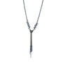 Collana pendenti - Collana Extralong Lariat - antracite