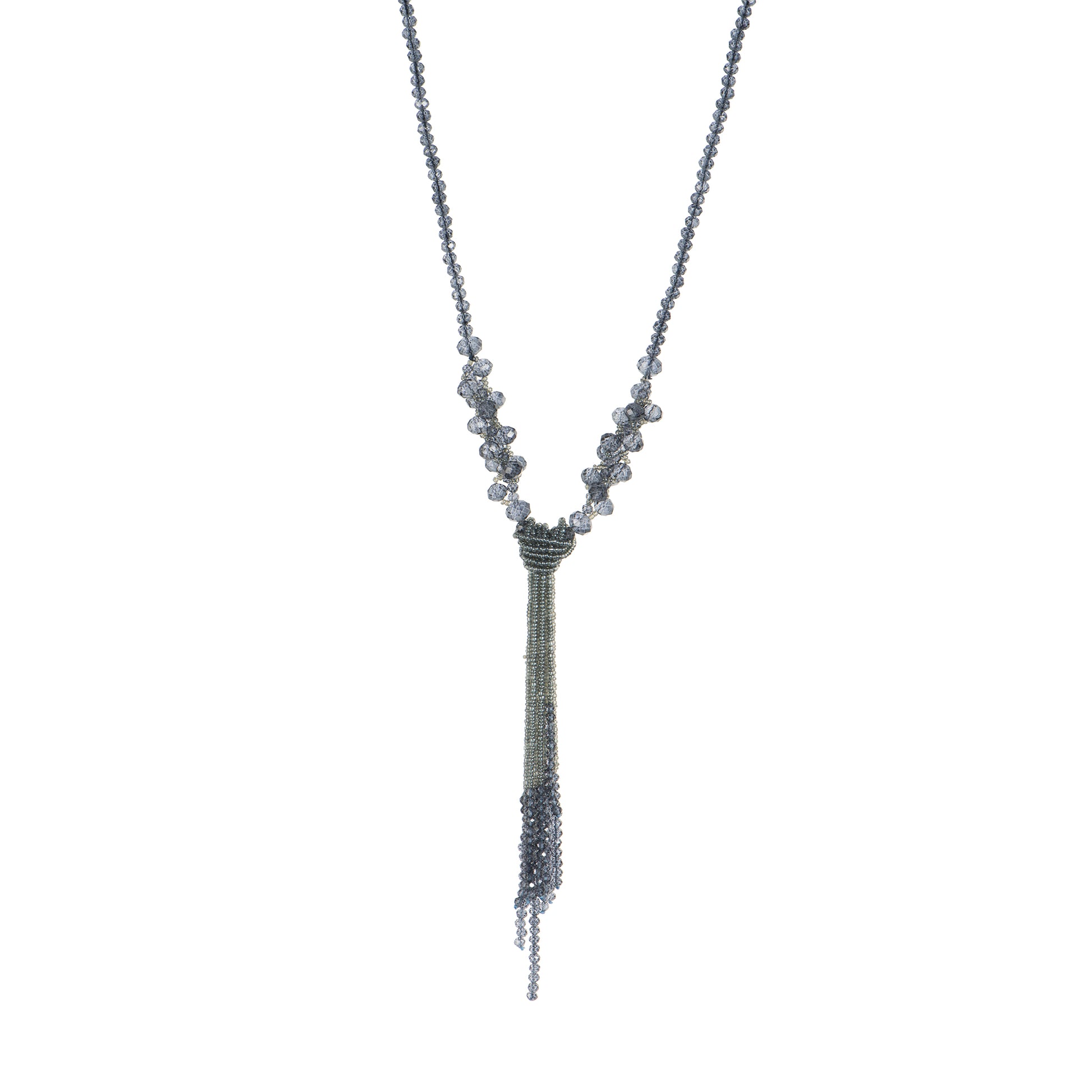 Collana pendenti - Collana Extralong Lariat - antracite