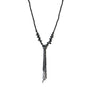 Collana pendenti - Collana Extralong Lariat - nero
