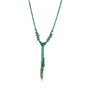 Collana pendenti - Collana Extralong Lariat - verde