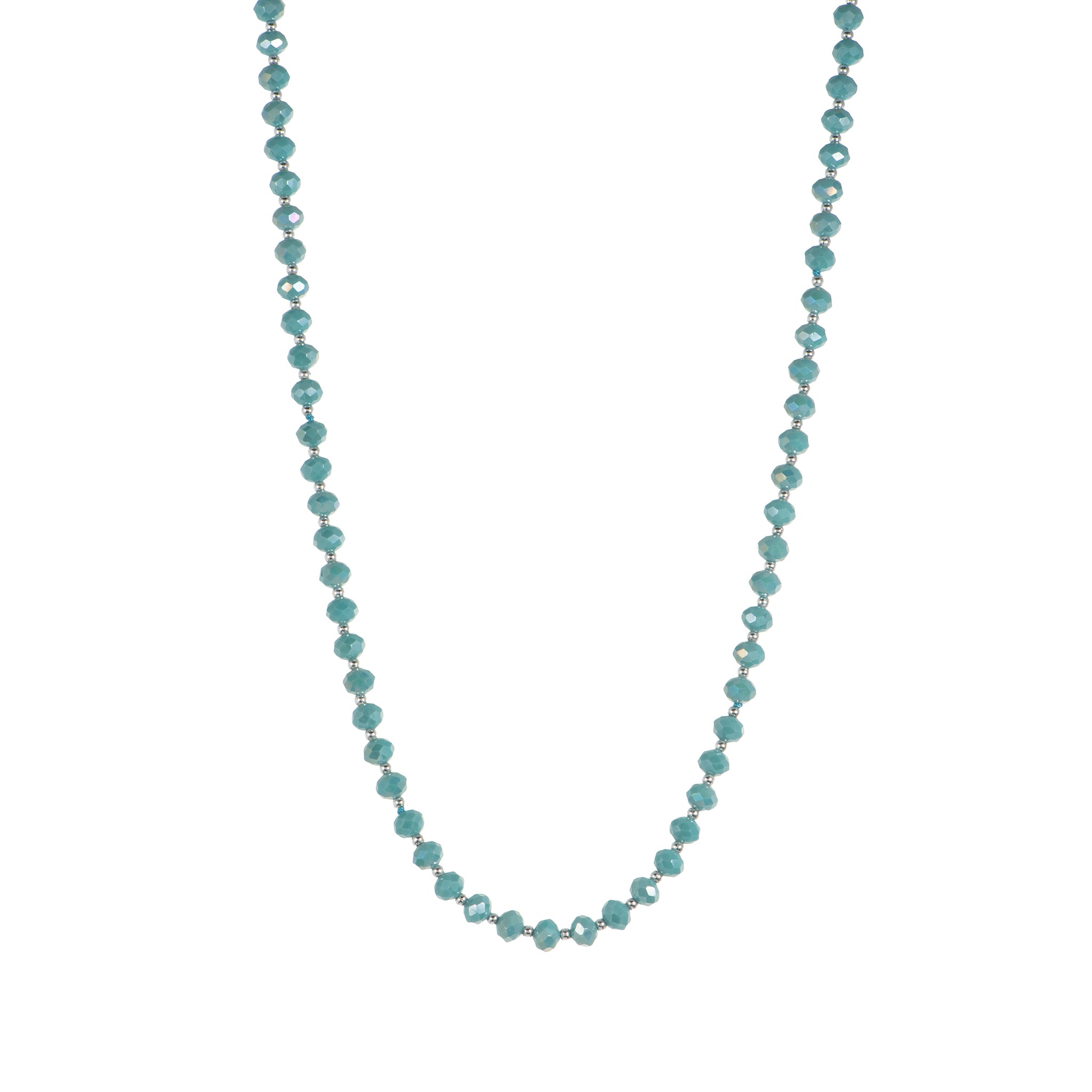 Collana in cristalli - Collana Extralong turchese