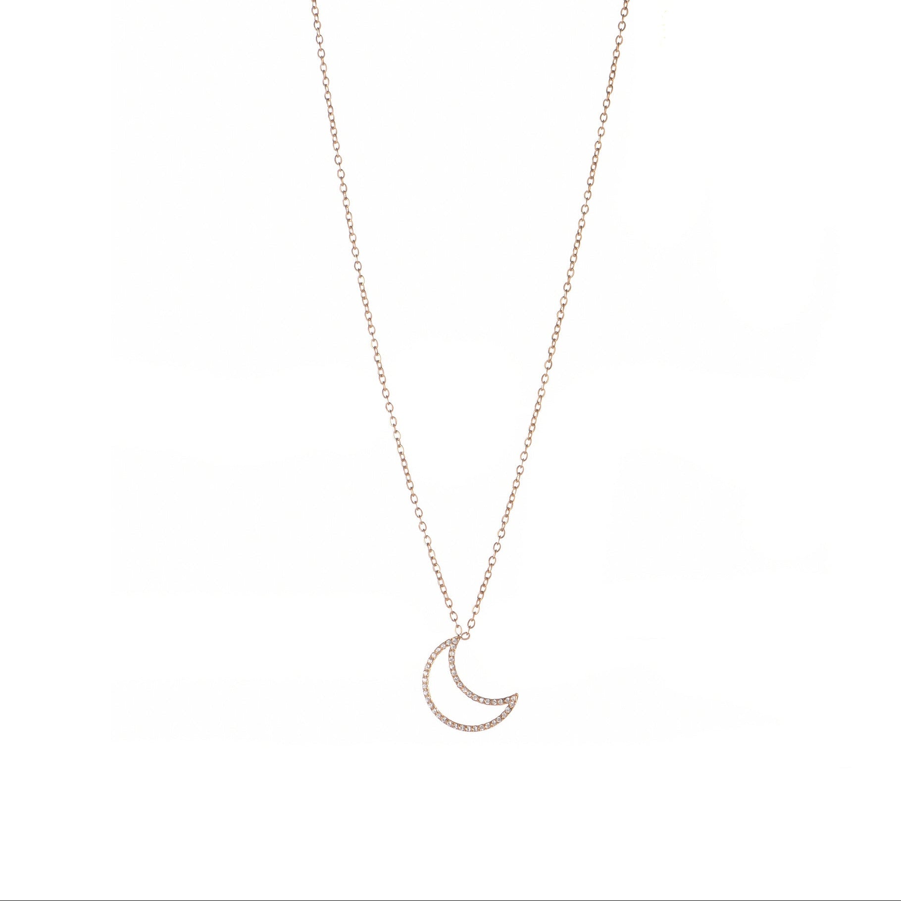 Collana dorato - Collana Half Moon