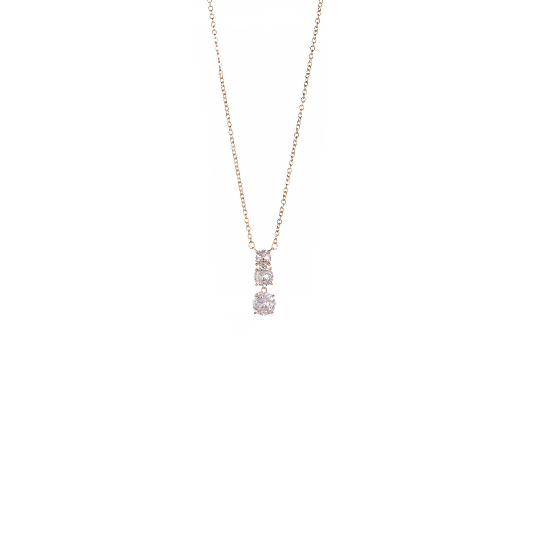 Collana pendenti dorato - Collana Precious Three