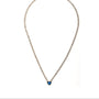 Collana con cuore dorato - Collana Sapphire Heart Glow