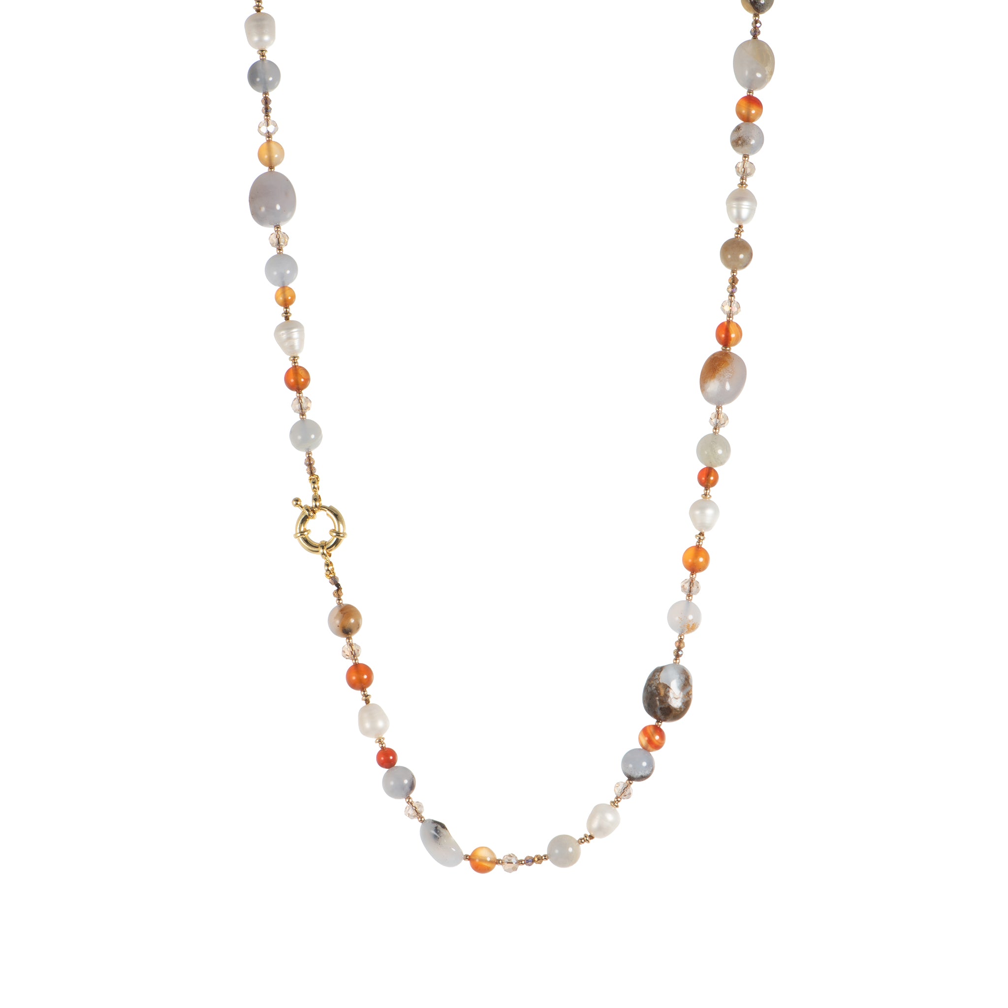 collana con perle - Collana ExtraLong Sunset Mix