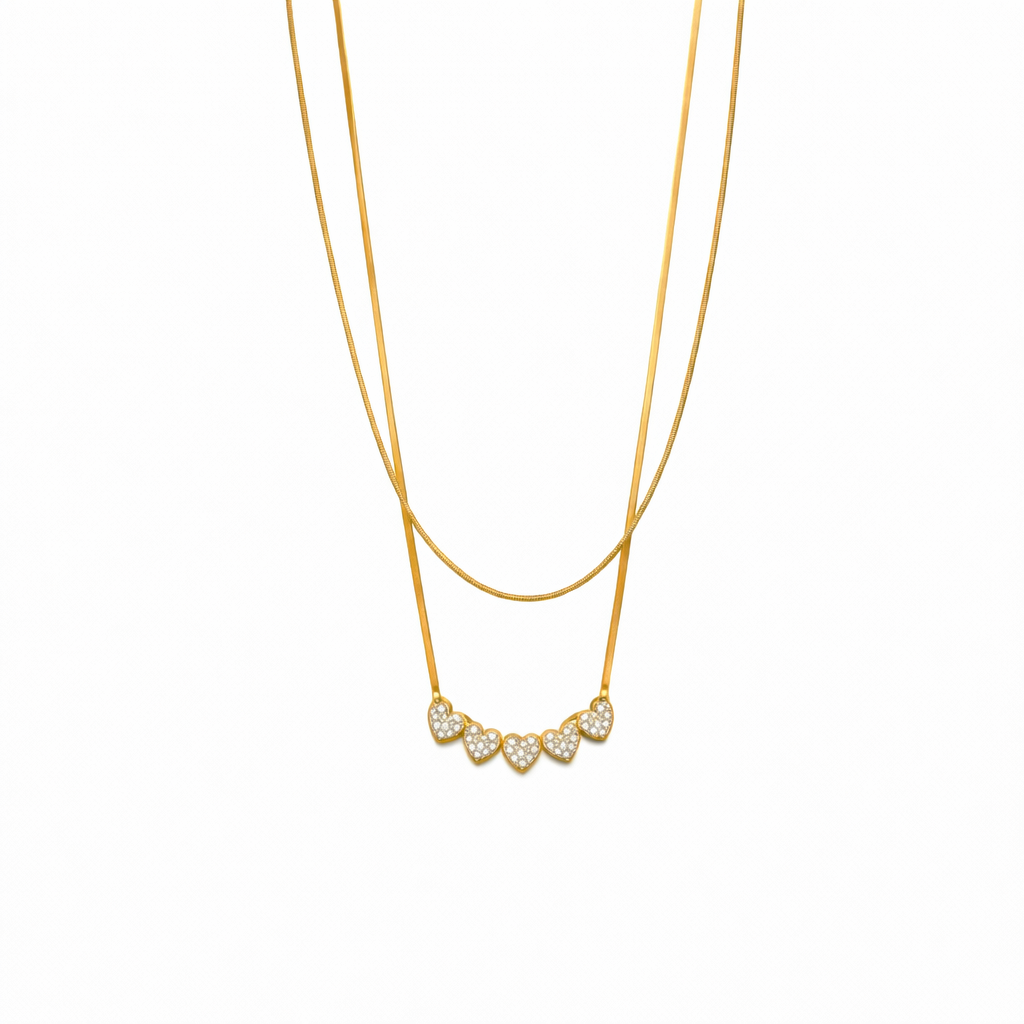 Collana dorato - Collana Love Line