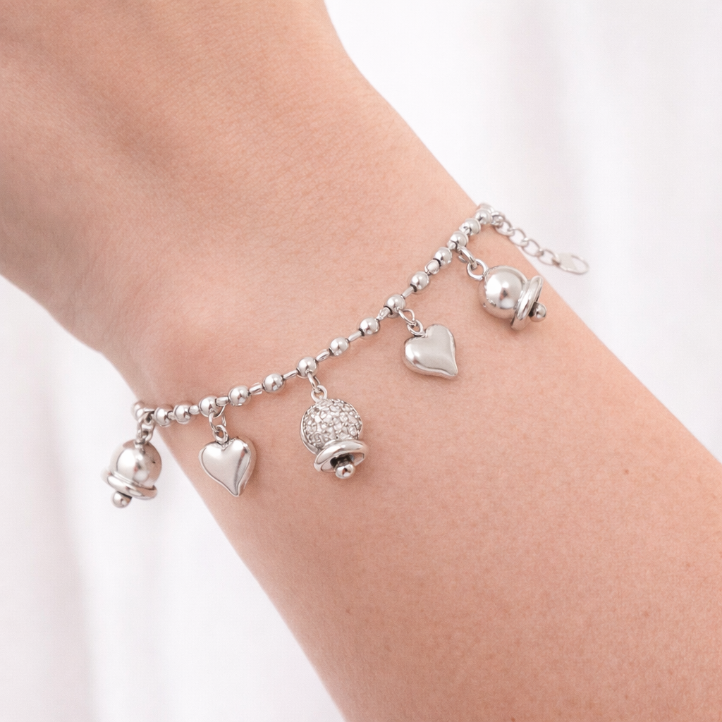 Bracciale con cuore - Bracciale Sweet Silver