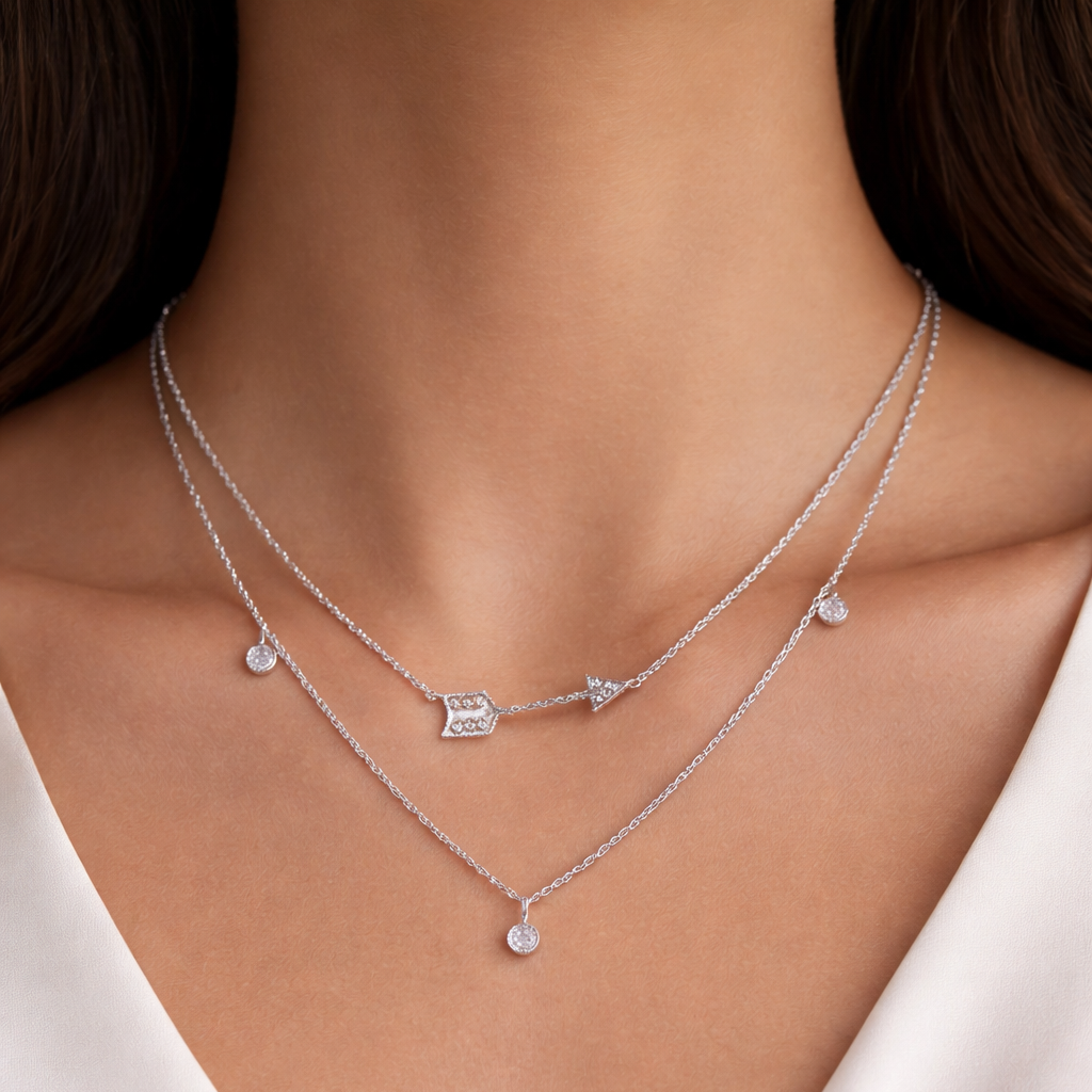 Collana pendenti con cuore - Collana Arrow Love