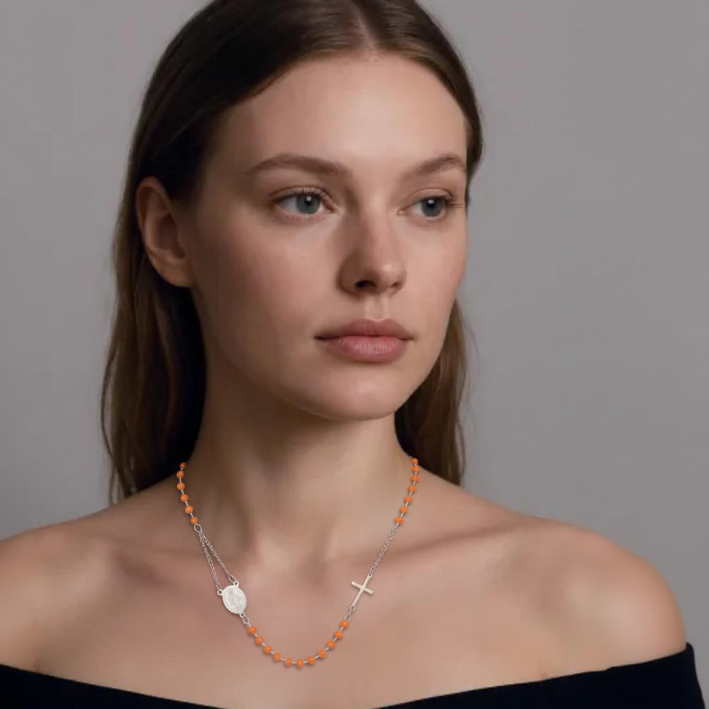 Collana - Collana Sacra Silver Orange