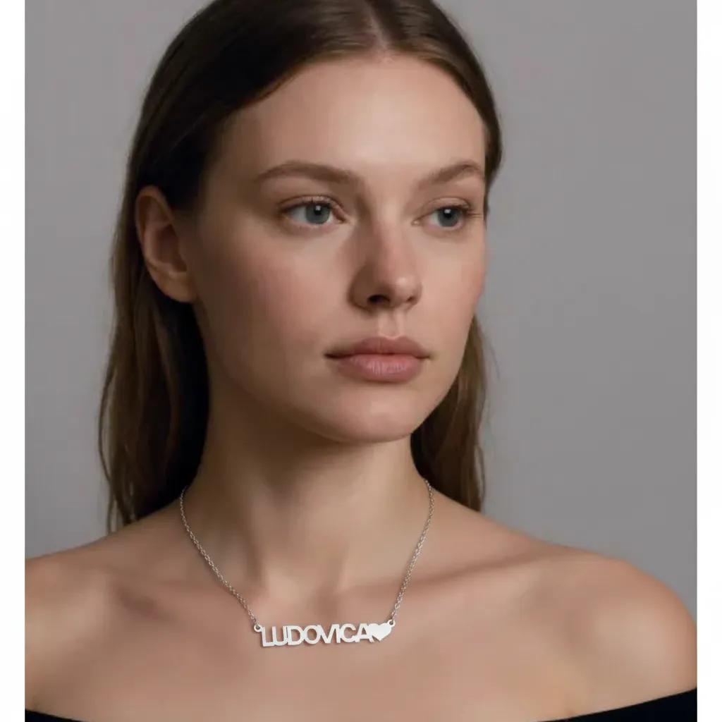 Collana pendenti con cuore - Collana Heart Name 2