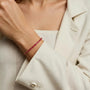 Gioiello in argento 925 con zirconi - Tennis Gold Magenta