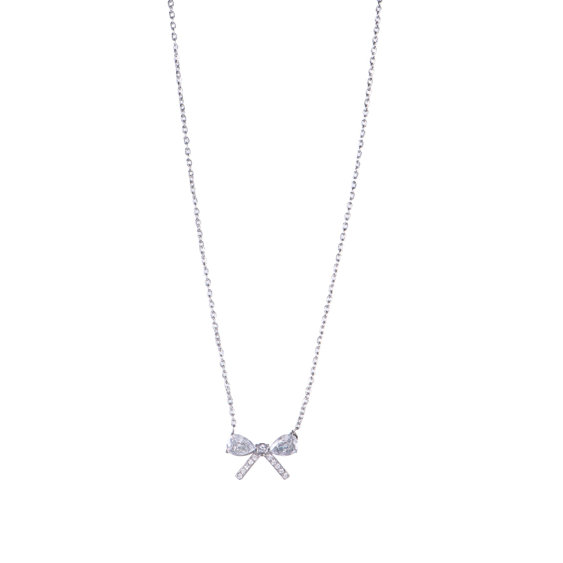 Collana dorato - Collana Crystal Bow